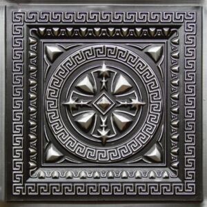 220 Silver Oriental Tin Ceiling Tiles