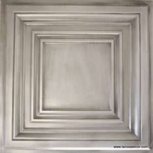 TD05 Vintage Silver Faux Tin Ceiling Tiles (1)