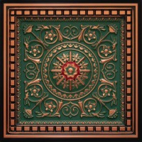 Antque Copper-Patina-Red