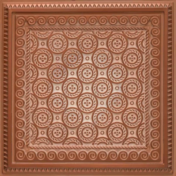 243 Antique Gold Circular Pattern Tin Ceiling Tiles