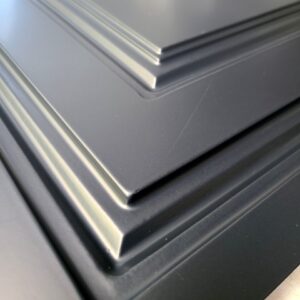 Black Square Border Tin Ceiling Tiles #232 side view
