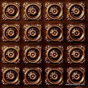 118 Antique Gold Mini Circles Tin Ceiling Tiles