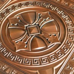 TD01 Aged Copper Faux Tin Ceiling Tile - Talissa Signature Collection
