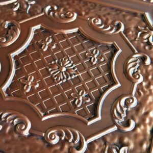 TD04 Aged Copper Faux Tin Ceiling Tile