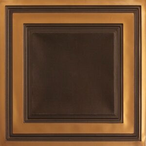 232 Antique Gold Faux Tin Ceiling Tile