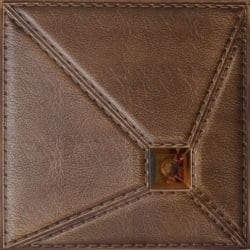 LT86 Caramel Faux Leather Wall Panel