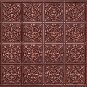 8150 Antique Copper Faux Tin Ceiling Tile