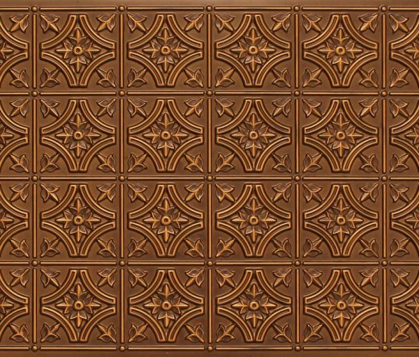 8150 Antique Gold Faux Tin Ceiling Tile