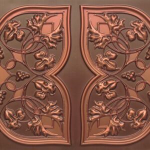 8212 Antique Copper Faux Tin Ceiling Tiles