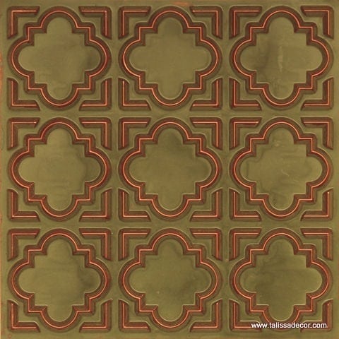 142 Patina Copper Faux Tin Ceiling Tile