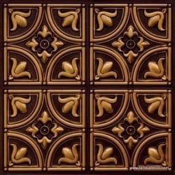 148 Antique Gold Faux Tin Ceiling Tile