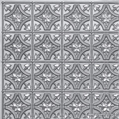 150 Silver Classic Pattern Tin Ceiling Tiles
