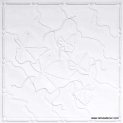 202 White Matte Faux Tin Ceiling Tile