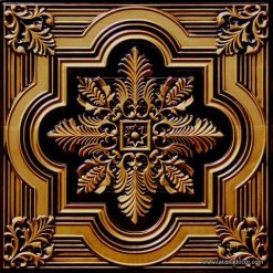 206 Antique Gold Faux Tin Ceiling Tile