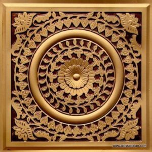 211 Antique Gold Leaf Vines Tin Ceiling Tiles