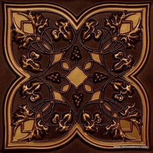 212 Antique Gold Nature Tin Ceiling Tiles