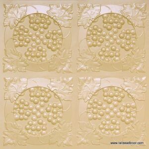 214 Silver Grapes Tin Ceiling Tiles