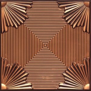 229 Antique Gold Line Pattern Ceiling Tiles