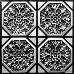108 Antique Silver Faux Tin Ceiling Tile