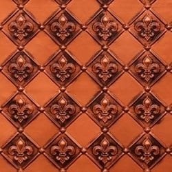 WC80  Faux Tin Backsplash Roll - Antique Copper