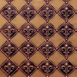 WC80  Faux Tin Backsplash Roll - Antique Gold