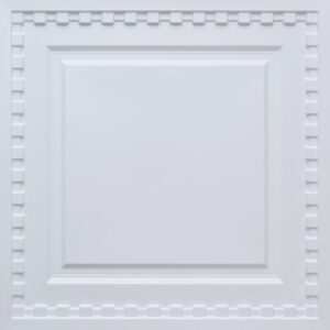 234  Faux Tin Ceiling Tile - White Matte