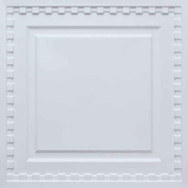 234  Faux Tin Ceiling Tile - White Matte