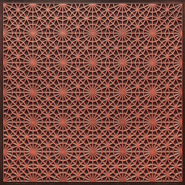 FT3 Antique Copper Retro Tin Glue up Ceiling Tiles