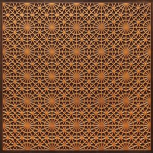 FT3 Antique Gold Retro Tin Glue up Ceiling Tiles