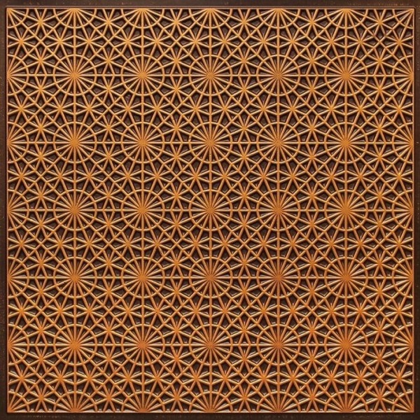 FT3 Antique Gold Retro Tin Glue up Ceiling Tiles