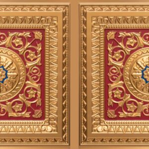 8223 Gold Red Blue