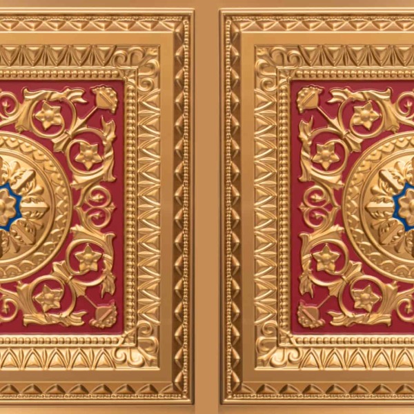 8223 Gold Red Blue