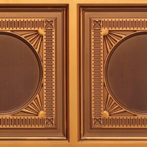 8266 Faux Tin Ceiling Tile - Antique Gold