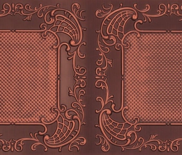 8269 Faux Tin Ceiling Tile - Antique Copper