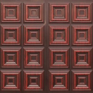 8270 Faux Tin Ceiling Tile - Antique Copper