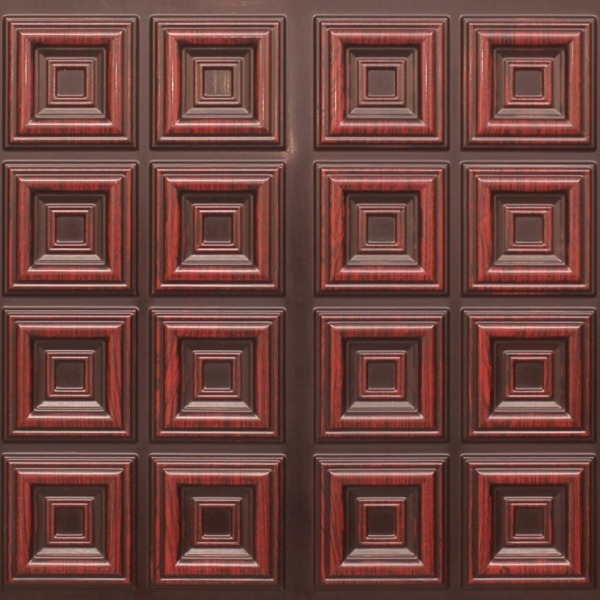 8270 Faux Tin Ceiling Tile - Antique Copper