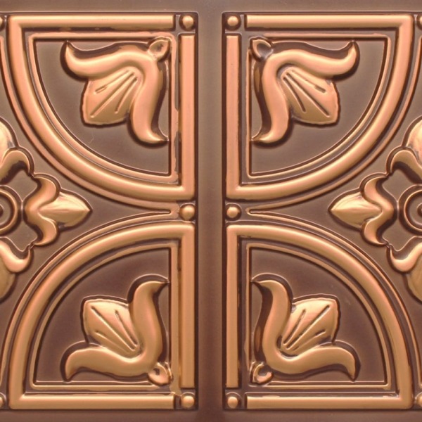 8273 Faux Tin Ceiling Tile - Antique Gold