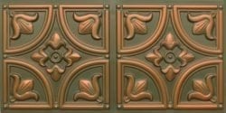 8273 Faux Tin Ceiling Tile - Antique Copper