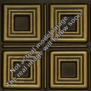 FT804 Faux Tin Ceiling Tile - Antique Brass