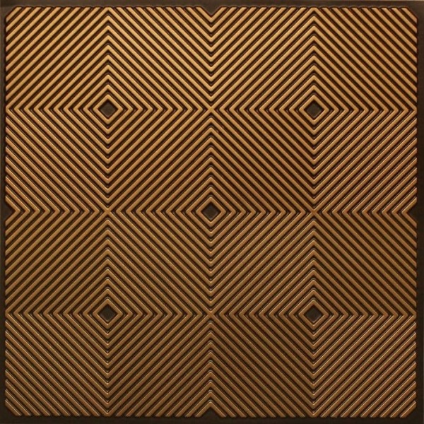 244 - Antique Gold Hypnotic Tin Ceiling Tiles