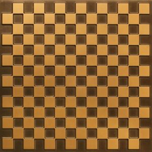 246 Faux Tin Ceiling Tile - Antique Gold