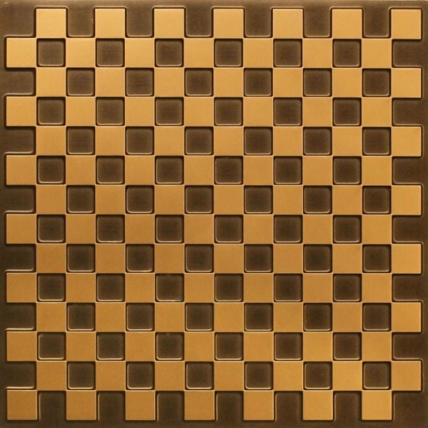 246 Faux Tin Ceiling Tile - Antique Gold