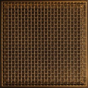 248 Antique Gold Cage Pattern Tin Ceiling Tiles