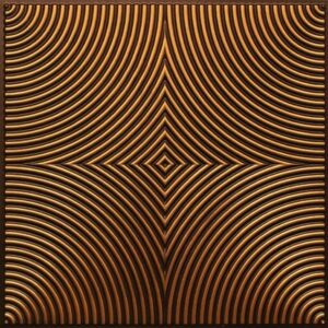 250 Antique Gold Lined Hypnotic Tin Ceiling Tiles