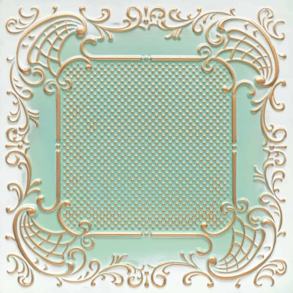 269 Faux Tin Ceiling Tile - Antique Silver