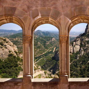 MU1277 - View from the Monastery of Montserrat, Spain