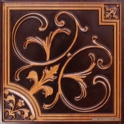 204 Faux Tin - Antique Teakwood
