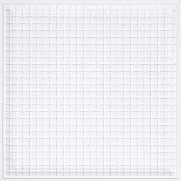 248 Faux Tin Ceiling Tile - White Matte