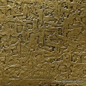 WC40  Faux Tin Backsplash Roll - Antique Brass