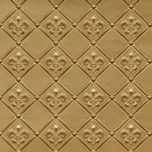 WC80  Faux Tin Backsplash Roll - Brass